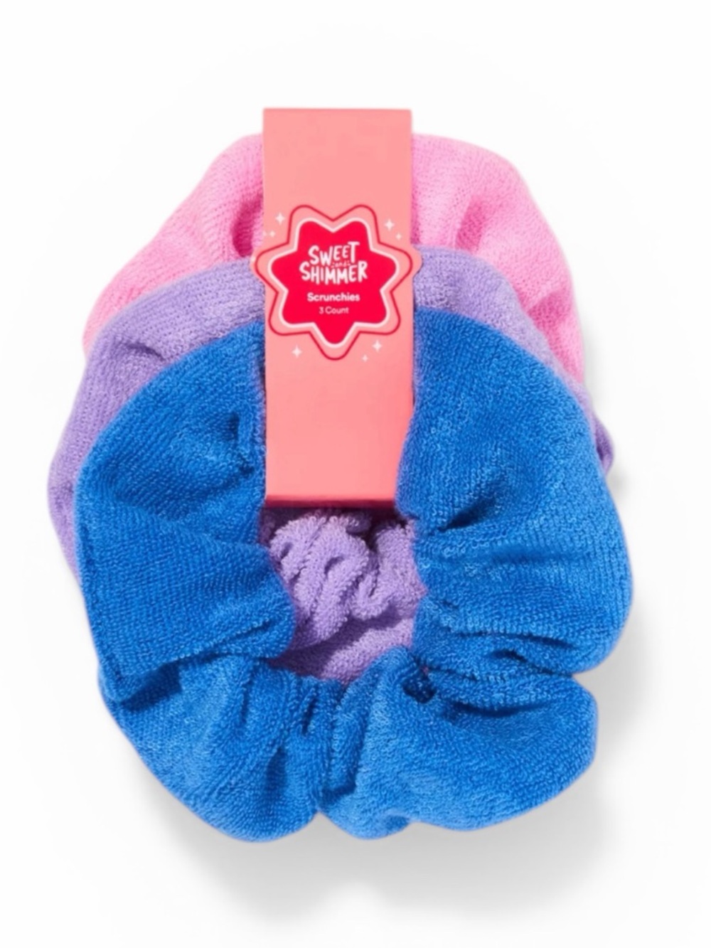 Sweet & Shimmer Scrunchie Trio